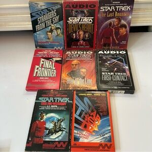 Lot of 8 Star Trek Audio Book Cassettes Simon & Schuster